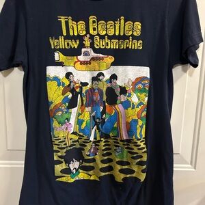 The Beatles Navy Blue Cotton T-Shirt